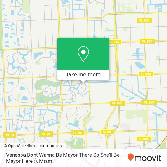 Vanessa Dont Wanna Be Mayor There So She'll Be Mayor Here :) map