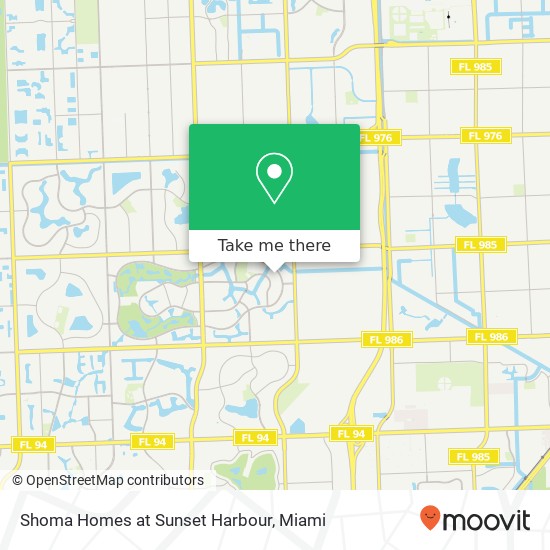 Shoma Homes at Sunset Harbour map