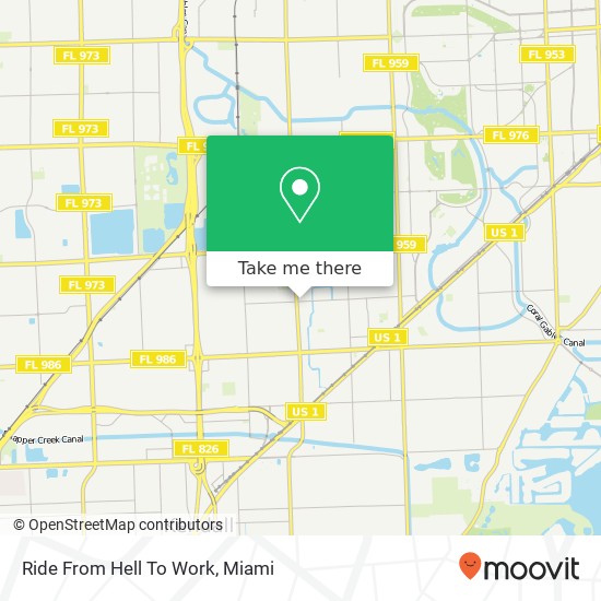 Ride From Hell To Work map