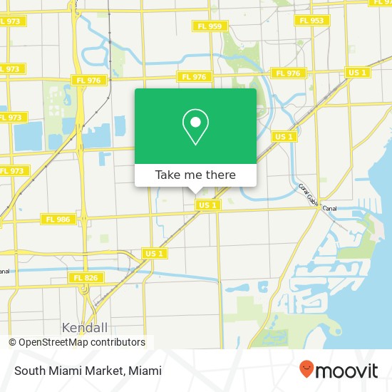 South Miami Market map