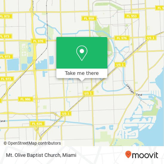 Mapa de Mt. Olive Baptist Church