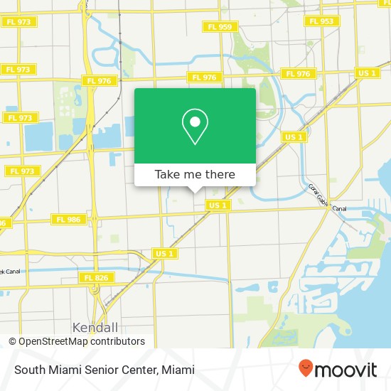 South Miami Senior Center map