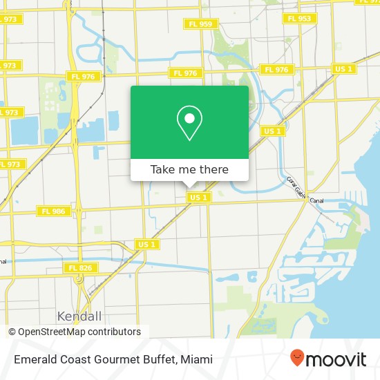 Emerald Coast Gourmet Buffet map