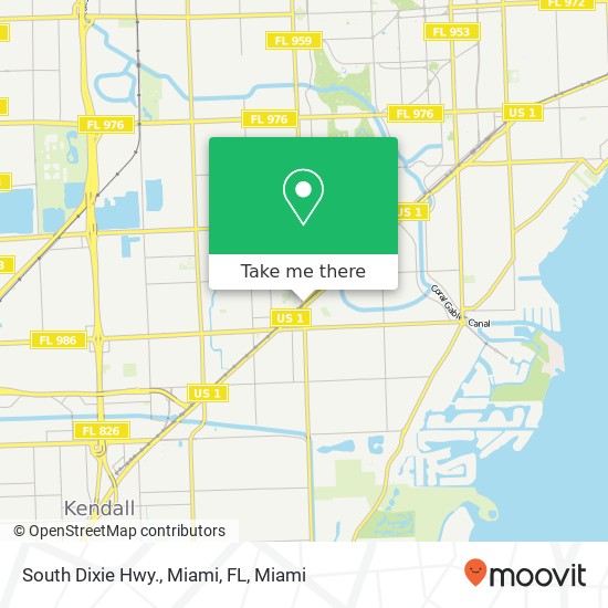 South Dixie Hwy., Miami, FL map