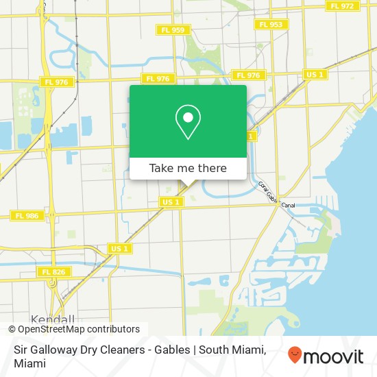 Sir Galloway Dry Cleaners - Gables | South Miami map