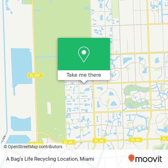 A Bag's Life Recycling Location map