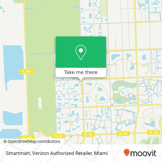 Mapa de Smartmart, Verizon Authorized Retailer