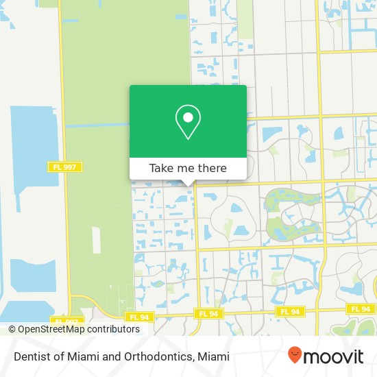 Dentist of Miami and Orthodontics map
