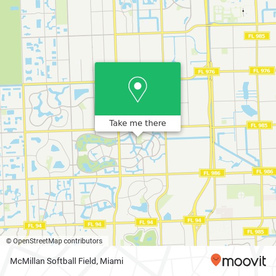 Mapa de McMillan Softball Field