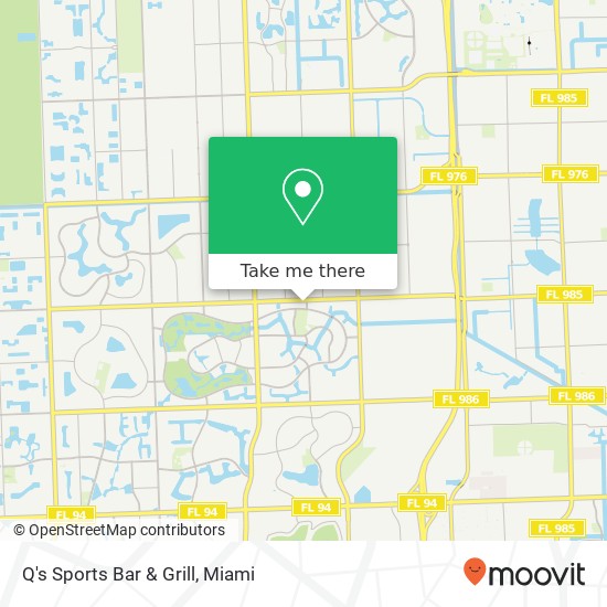 Q's Sports Bar & Grill map