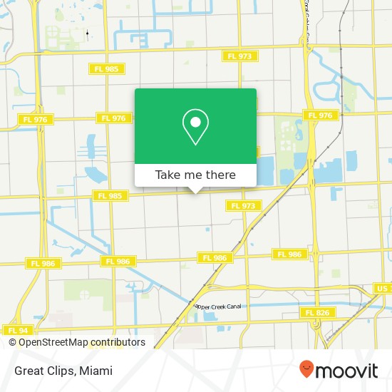 Great Clips map