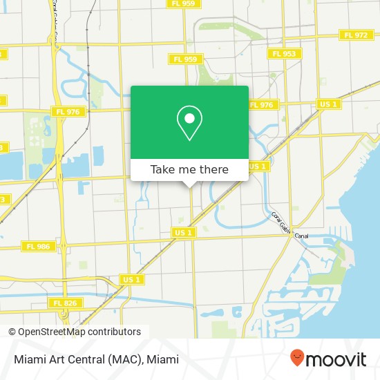 Mapa de Miami Art Central (MAC)