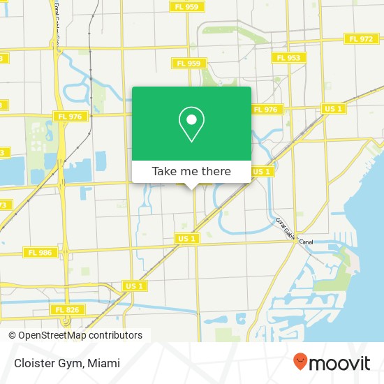 Mapa de Cloister Gym
