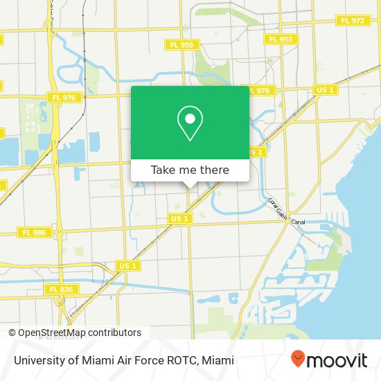 Mapa de University of Miami Air Force ROTC