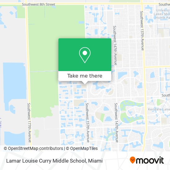 Lamar Louise Curry Middle School map