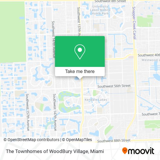 The Townhomes of WoodBury Village map