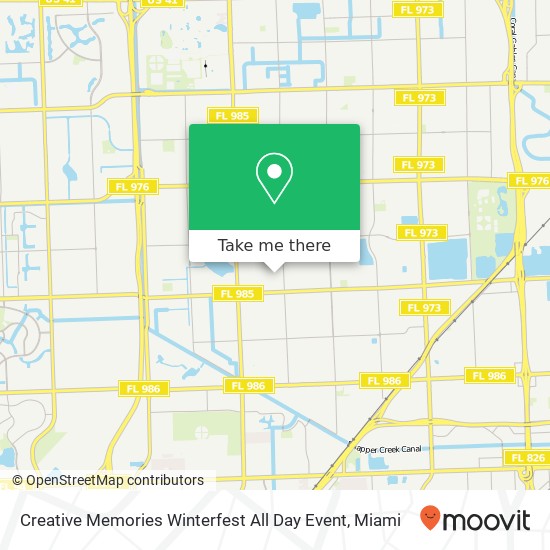 Mapa de Creative Memories Winterfest All Day Event