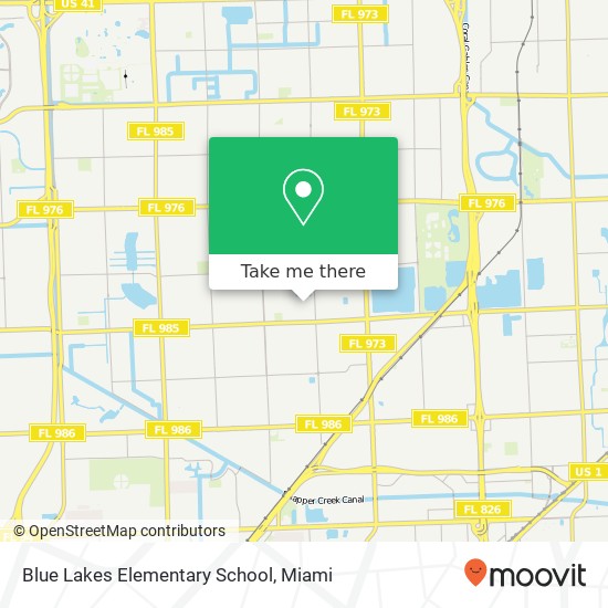 Blue Lakes Elementary School map