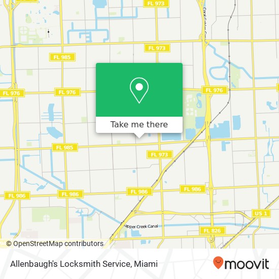 Allenbaugh's Locksmith Service map