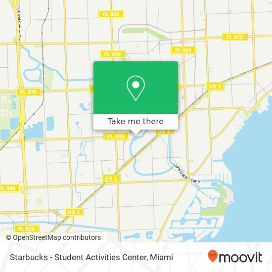 Starbucks - Student Activities Center map