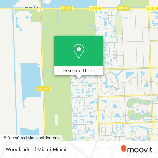 Mapa de Woodlands of Miami