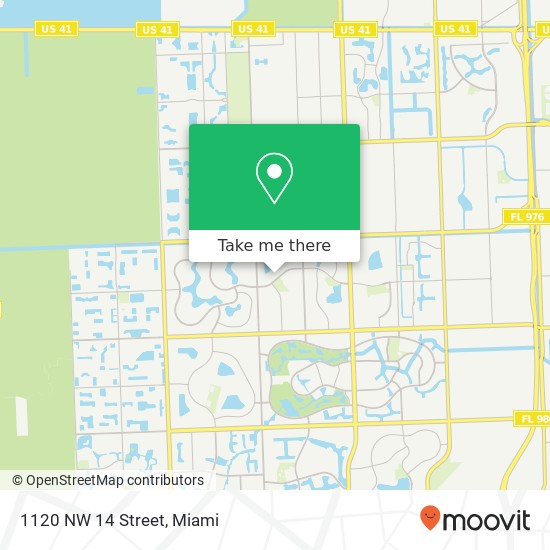 1120 NW 14 Street map