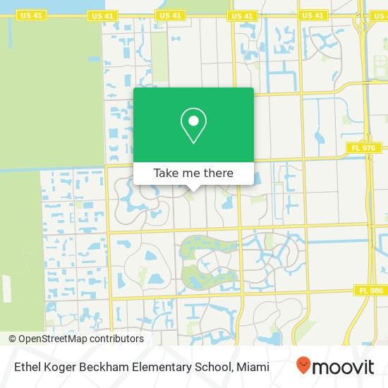 Ethel Koger Beckham Elementary School map