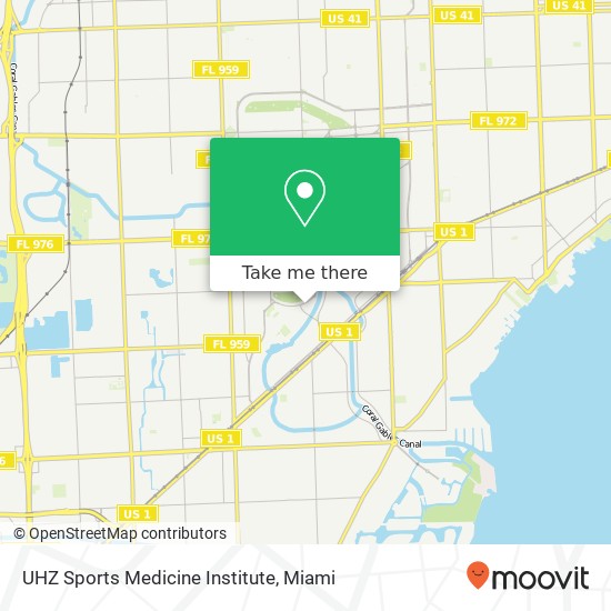 Mapa de UHZ Sports Medicine Institute