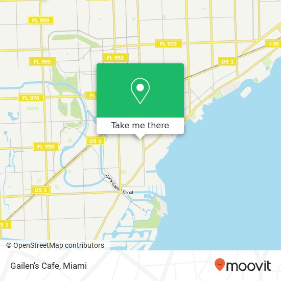 Gailen's Cafe map