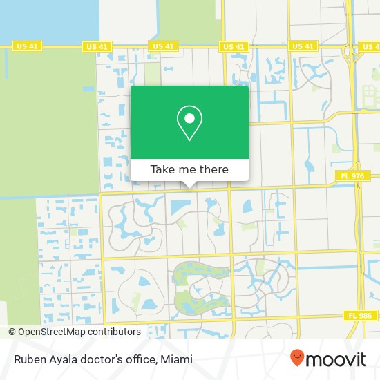 Ruben Ayala doctor's office map