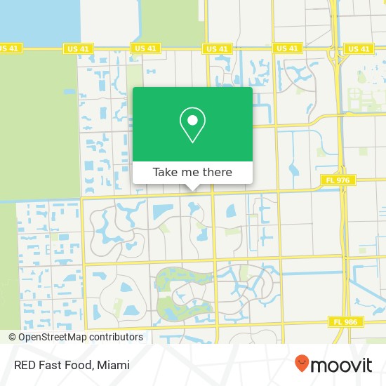 RED Fast Food map