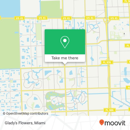 Glady's Flowers map