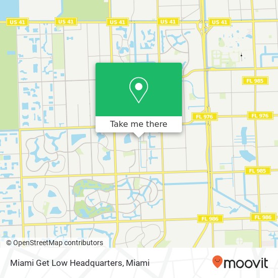 Miami Get Low Headquarters map