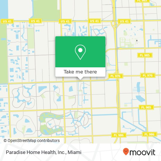 Paradise Home Health, Inc. map