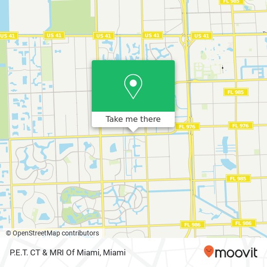 P.E.T. CT & MRI Of Miami map