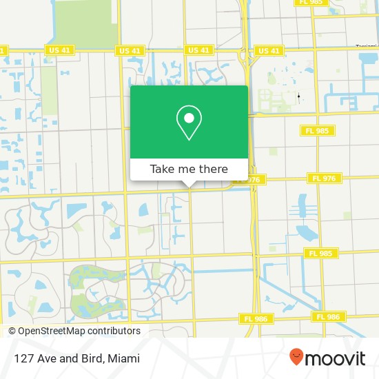 127 Ave and Bird map