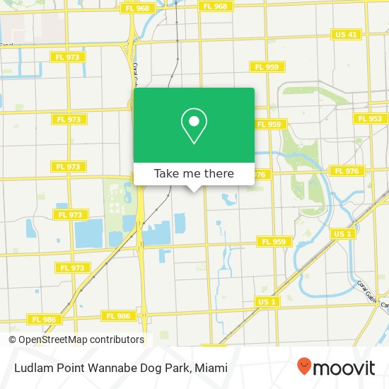 Mapa de Ludlam Point Wannabe Dog Park