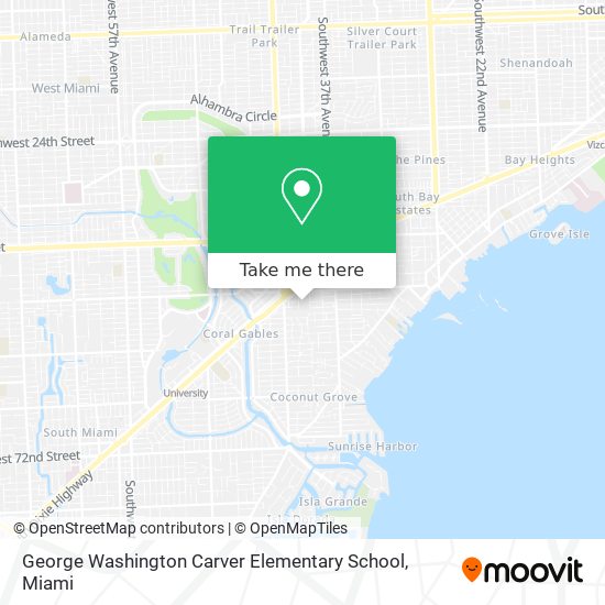 George Washington Carver Elementary School map