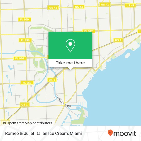 Romeo & Juliet Italian Ice Cream map