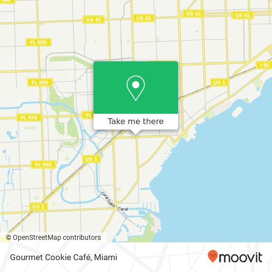 Mapa de Gourmet Cookie Café