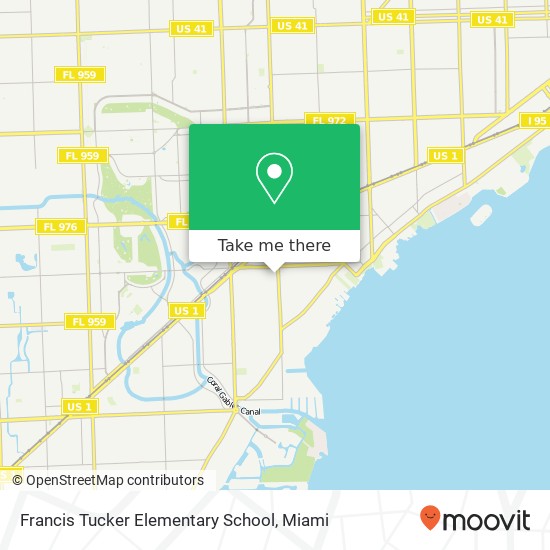 Mapa de Francis Tucker Elementary School