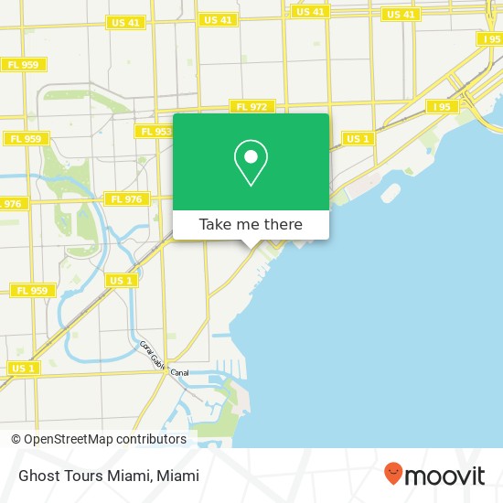 Ghost Tours Miami map