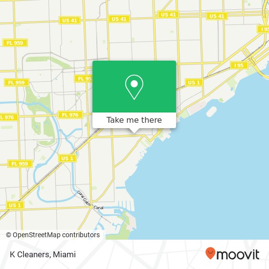 K Cleaners map