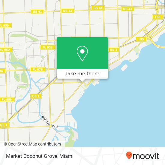 Mapa de Market Coconut Grove