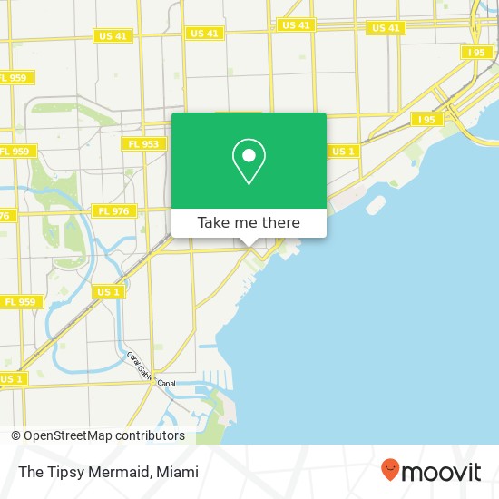 The Tipsy Mermaid map