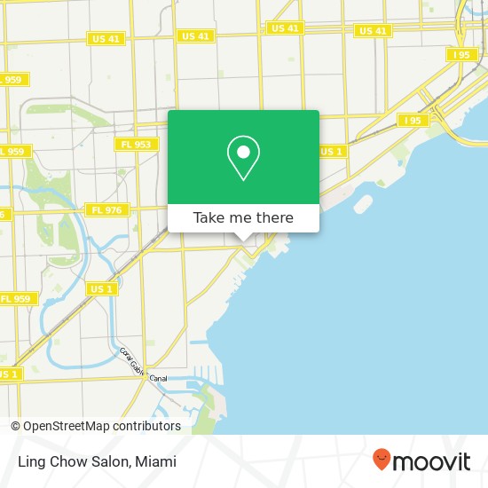 Ling Chow Salon map