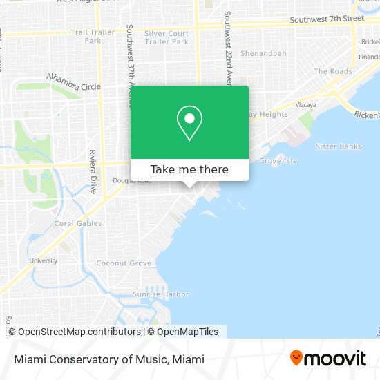 Miami Conservatory of Music map