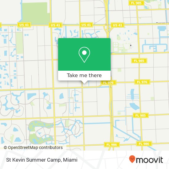 St Kevin Summer Camp map