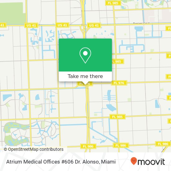 Mapa de Atrium Medical Offices #606 Dr. Alonso