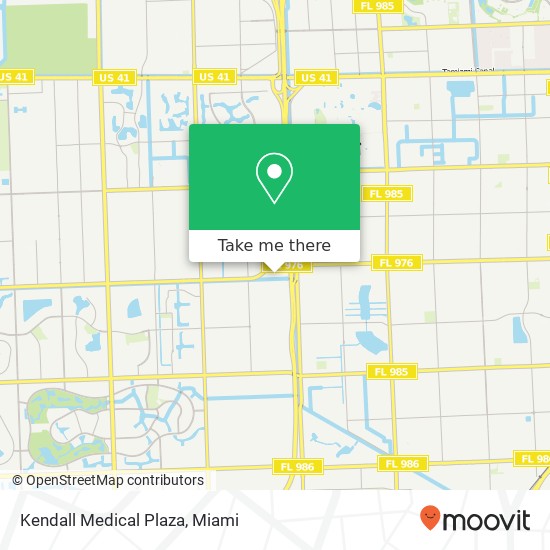 Kendall Medical Plaza map